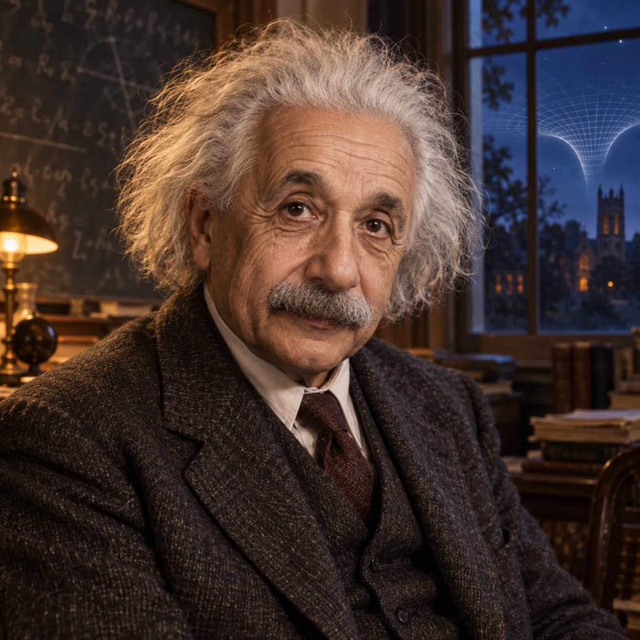 Interpretive portrait of Albert Einstein