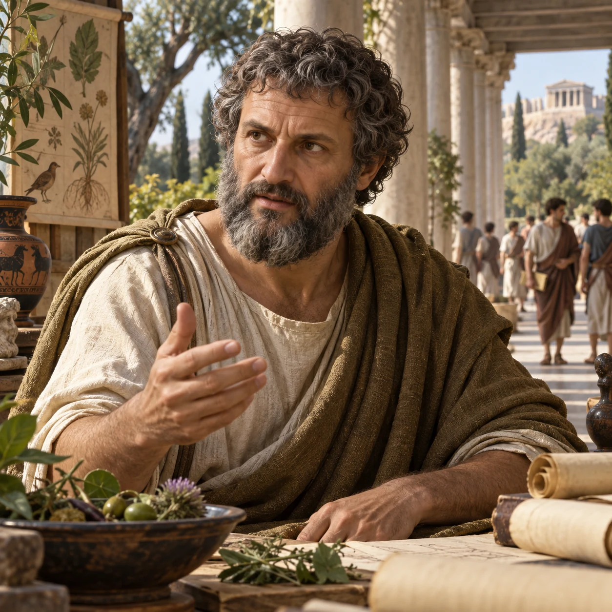 Interpretive portrait of Aristotle
