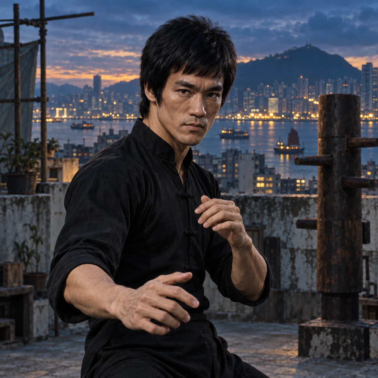 Interpretive portrait of Bruce Lee