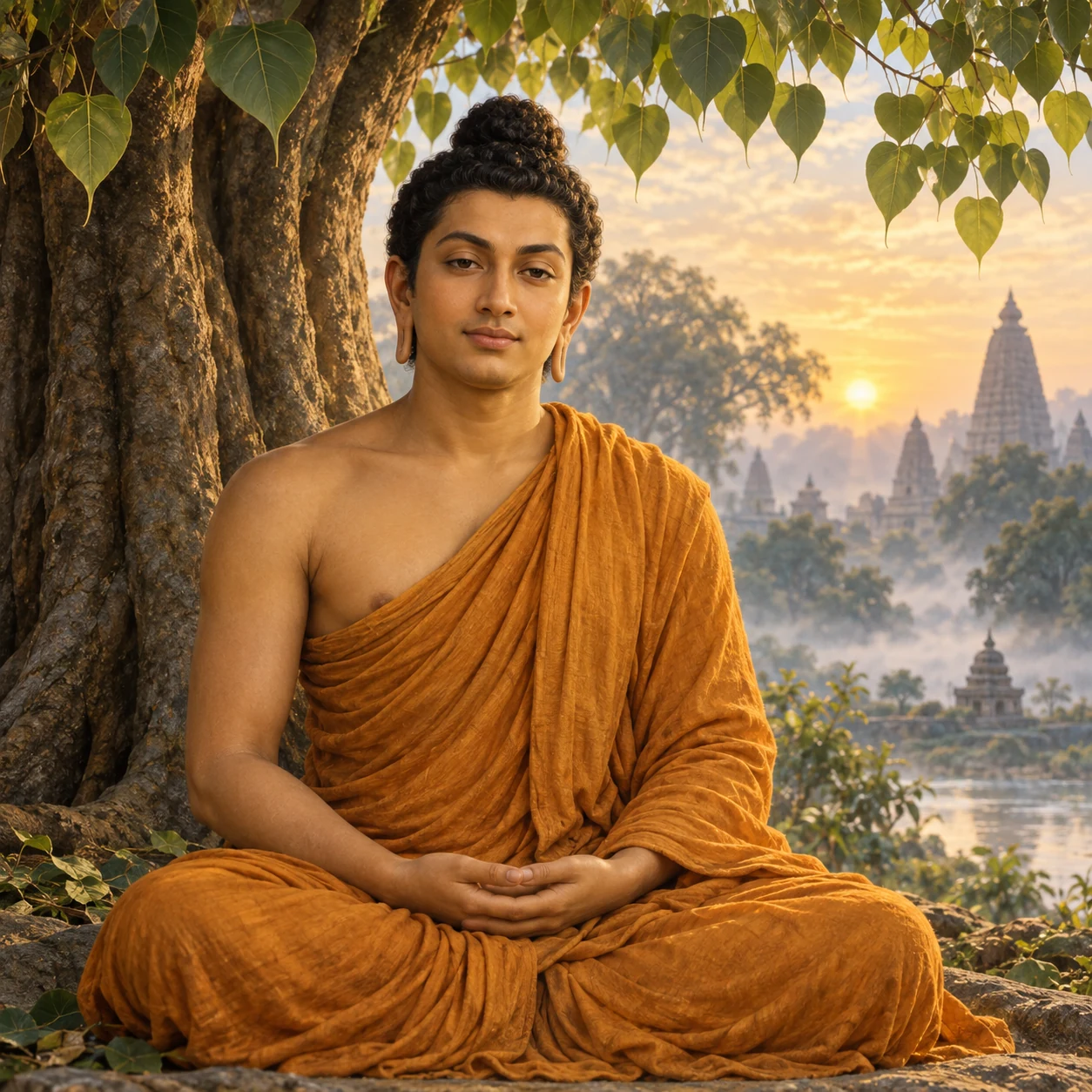 Interpretive portrait of Buddha