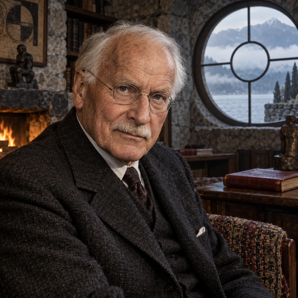 Interpretive portrait of Carl Jung