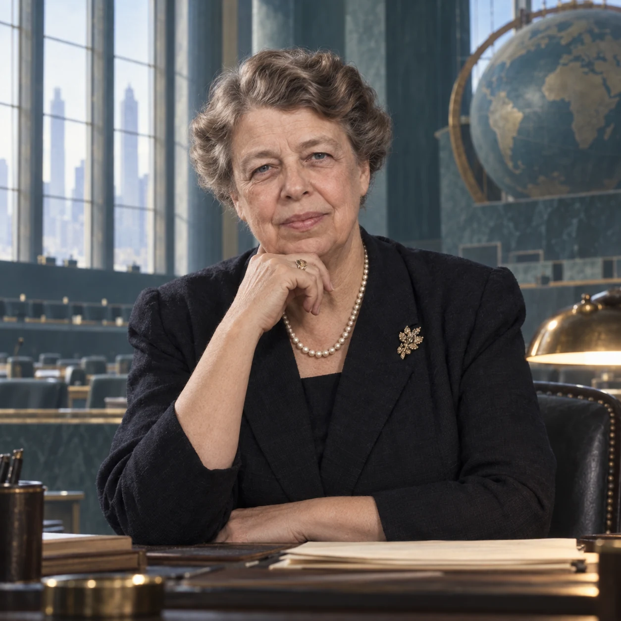 Interpretive portrait of Eleanor Roosevelt