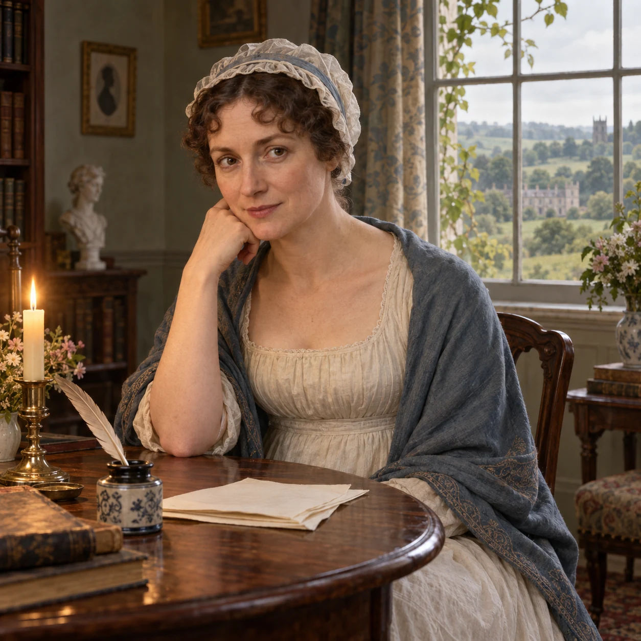 Interpretive portrait of Jane Austen