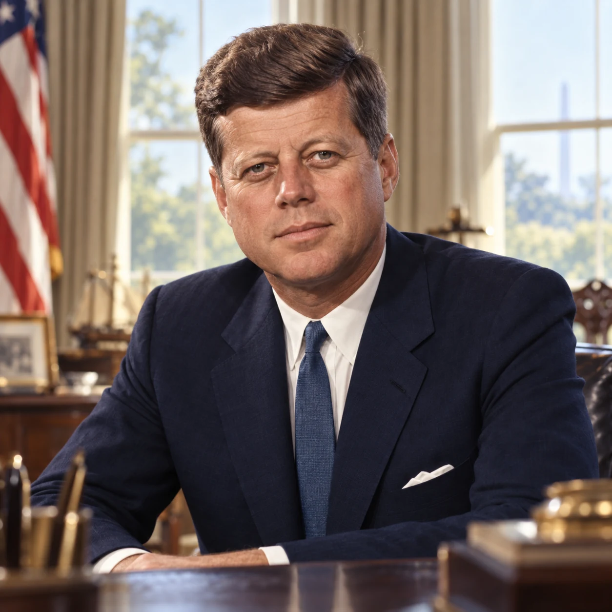 Interpretive portrait of John F. Kennedy