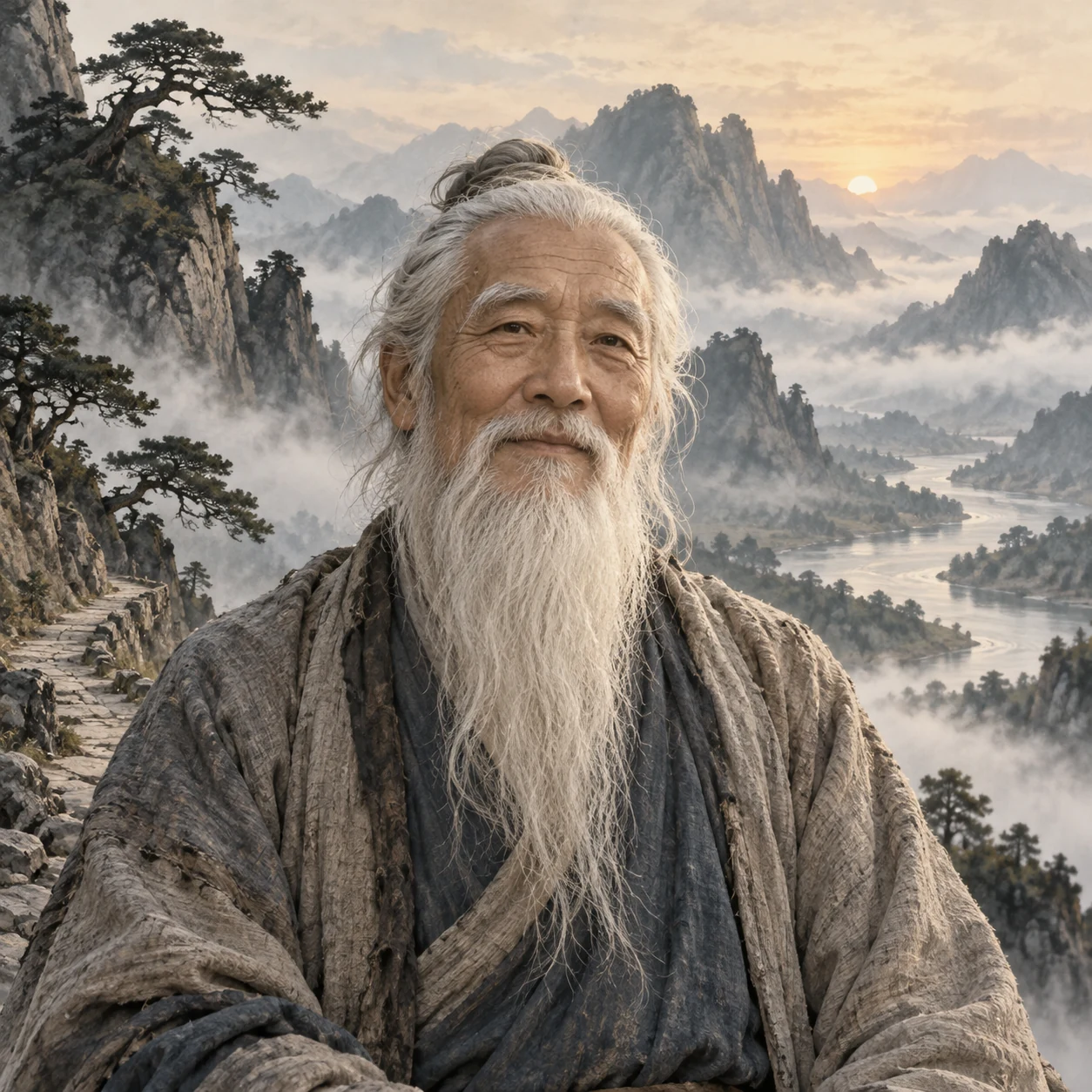 Interpretive portrait of Lao Tzu