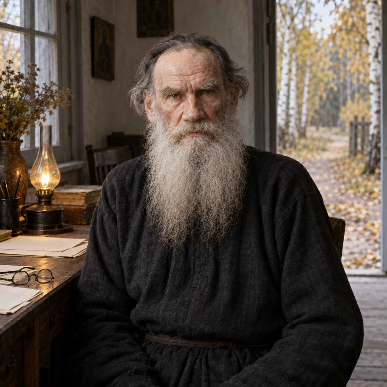 Interpretive portrait of Leo Tolstoy