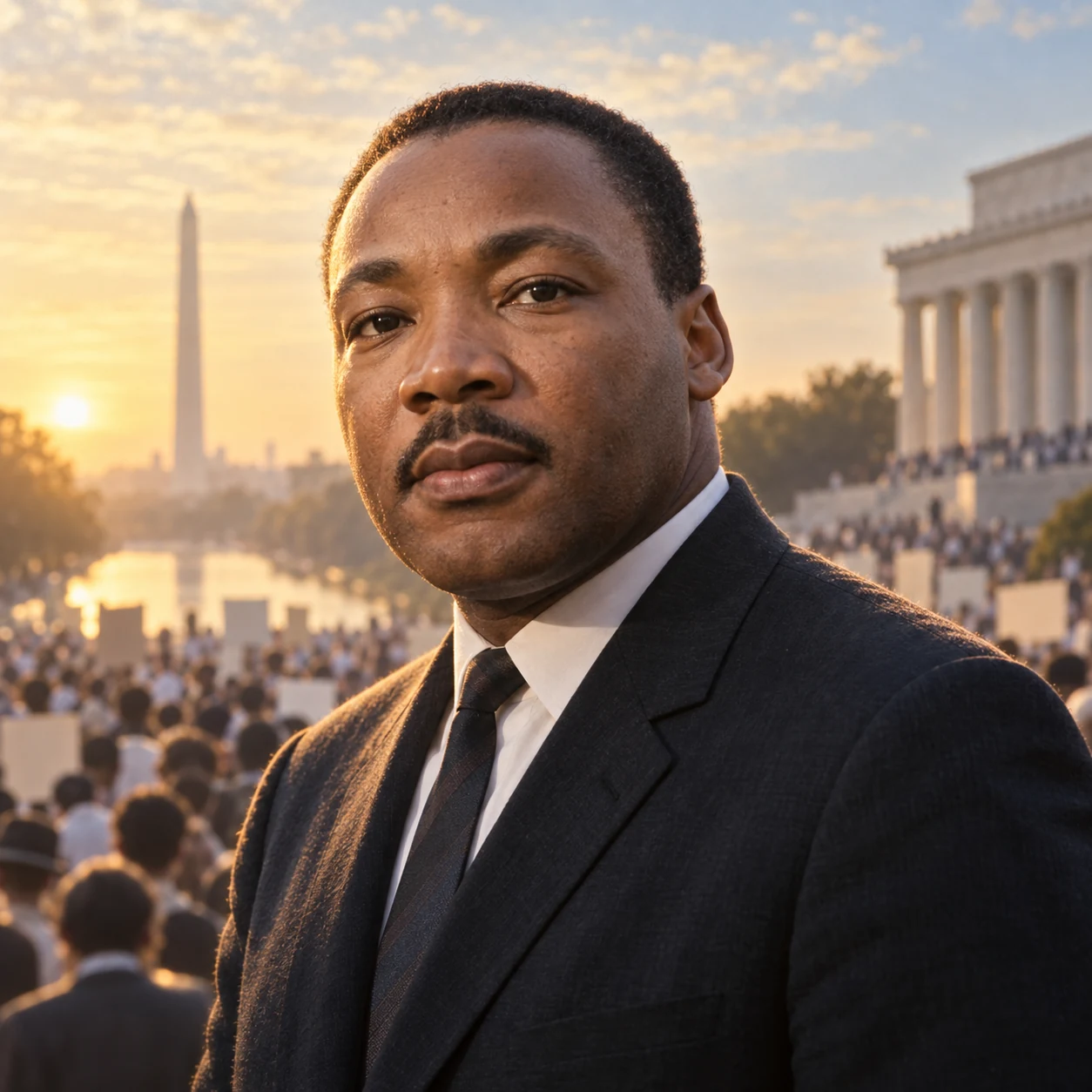 Interpretive portrait of Martin Luther King Jr.