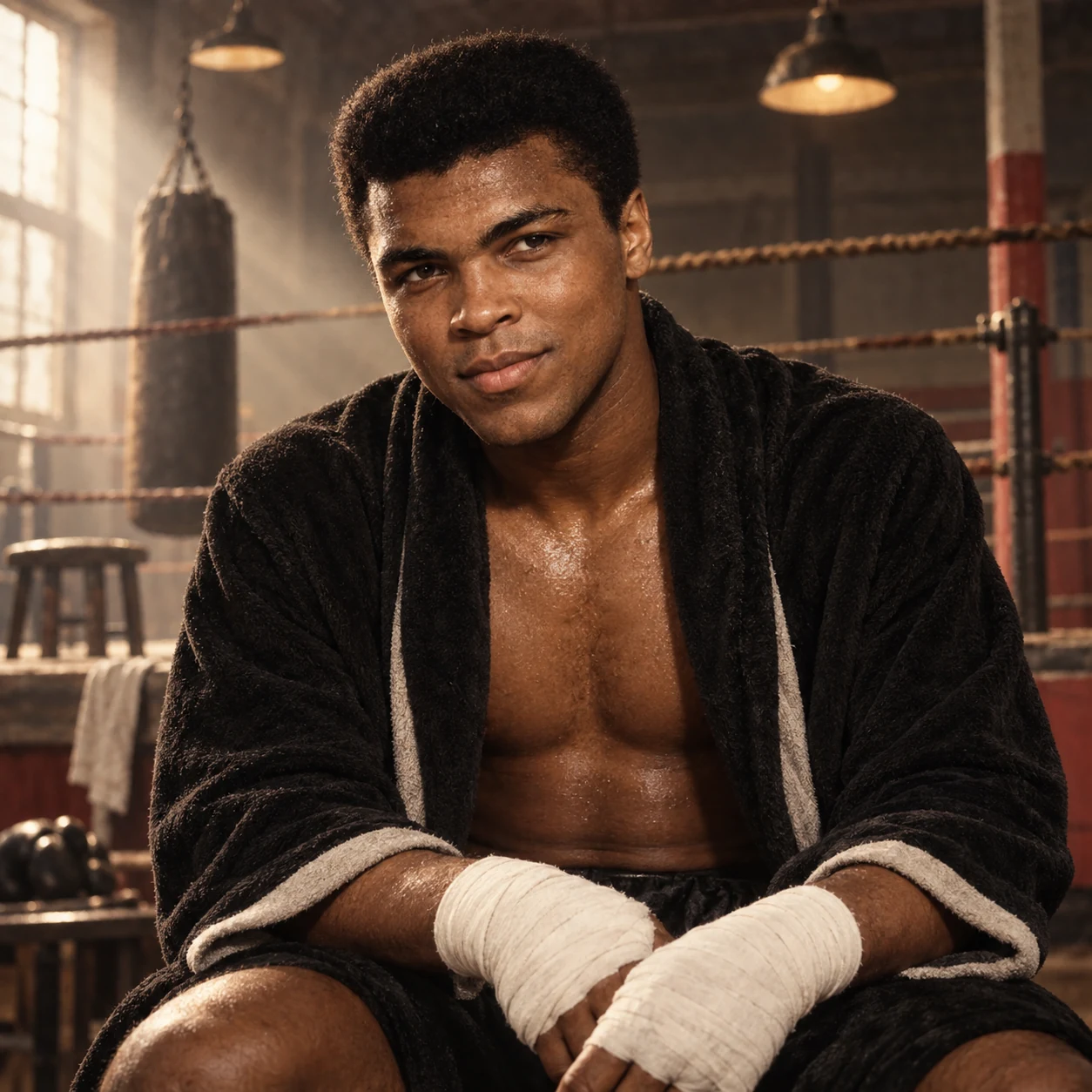 Interpretive portrait of Muhammad Ali