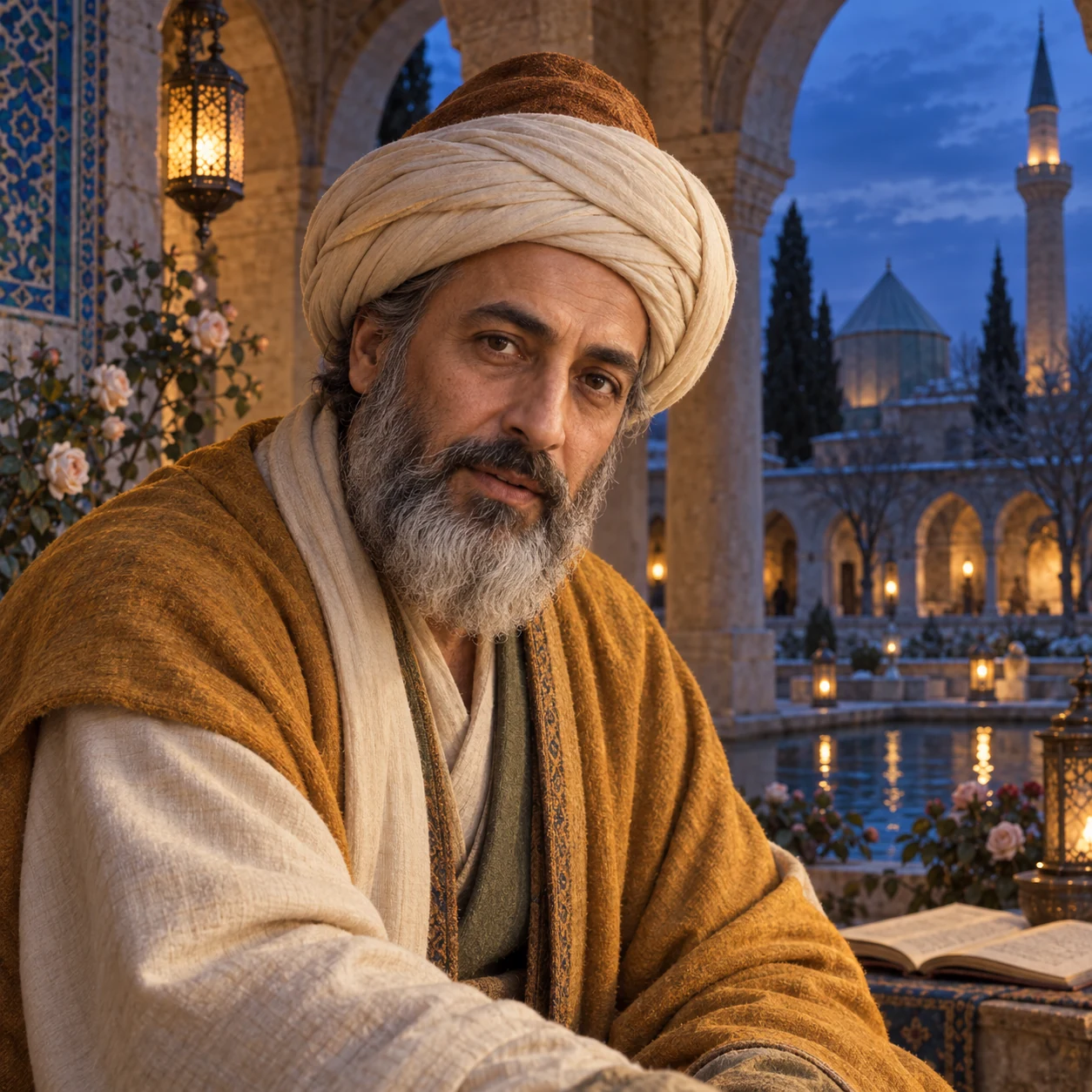 Interpretive portrait of Rumi