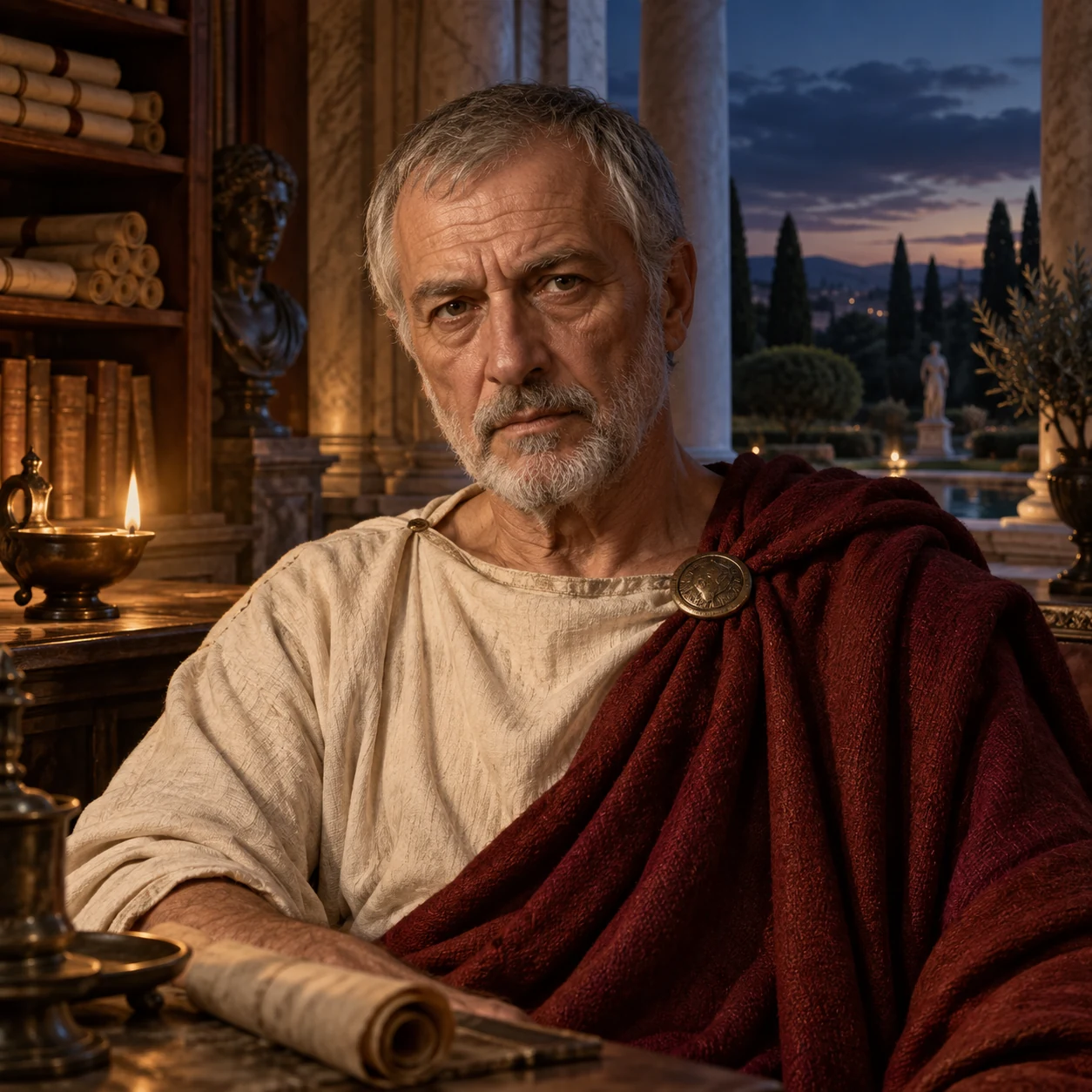 Interpretive portrait of Seneca