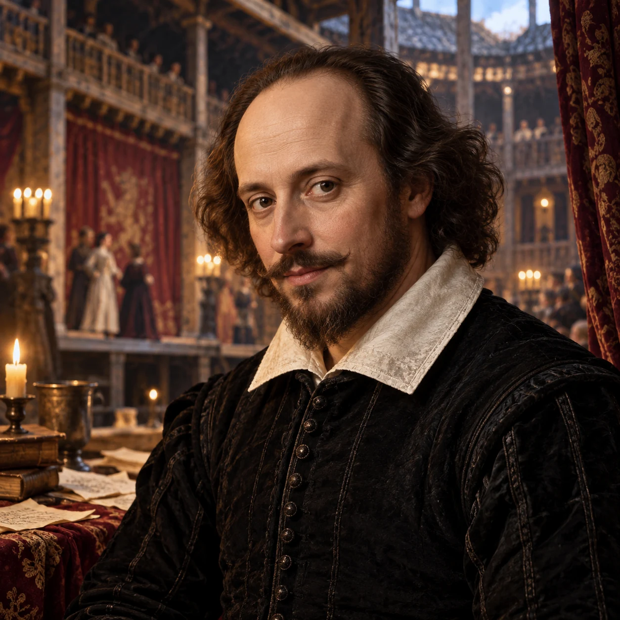 Interpretive portrait of William Shakespeare